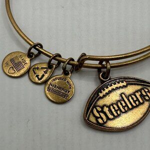Alex & Ani NFL Steelers Gold-Tone Charm Bangle Bracelet